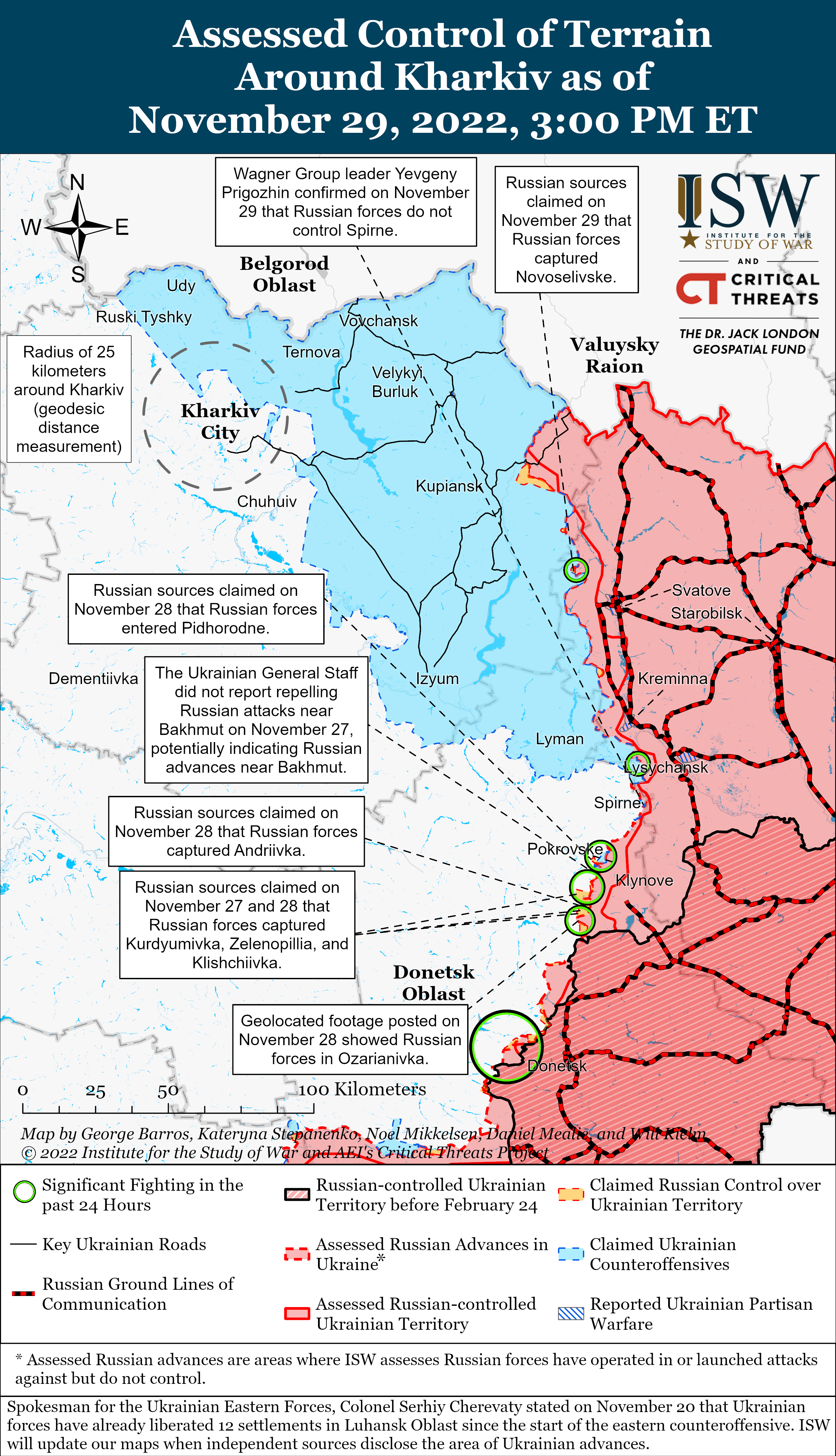 Russian Offensive Campaign Assessment November 29 Institute for